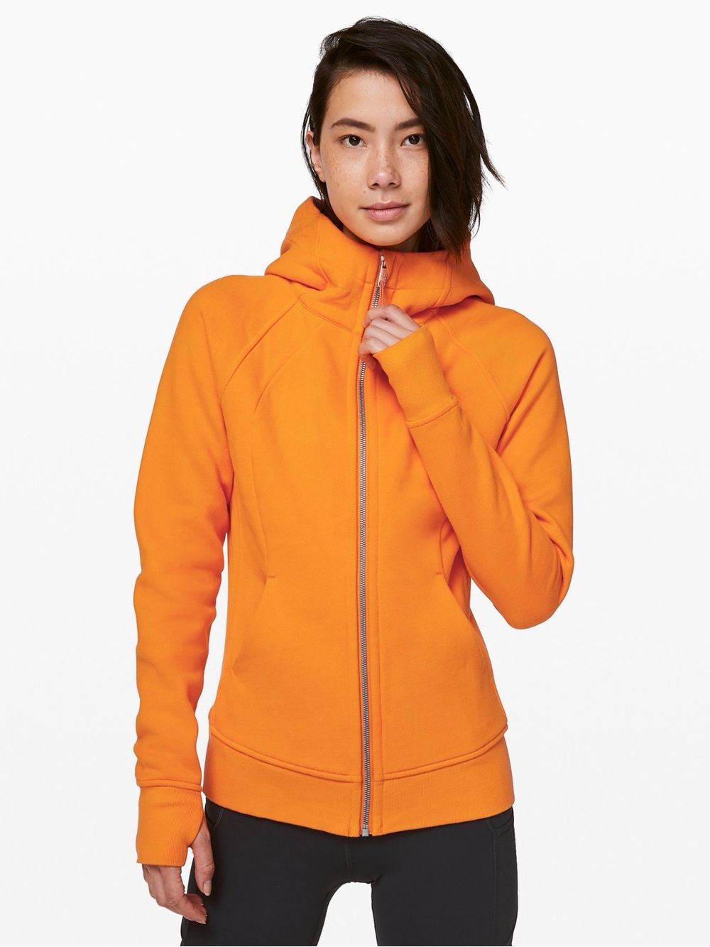 Lululemon Scuba Hoodie Women’s Orange Full-Zip Hooded Sweatshirt
